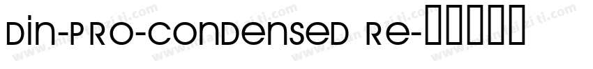 DIN-PRO-CONDENSED RE字体转换